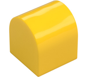 Duplo Giallo Mattoncino 2 x 2 x 2 con Parte superiore curva (3664)