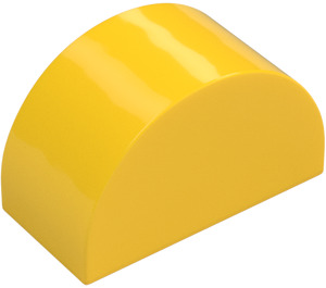 Duplo Yellow Brick 2 x 4 x 2 with Curved Top (31213)