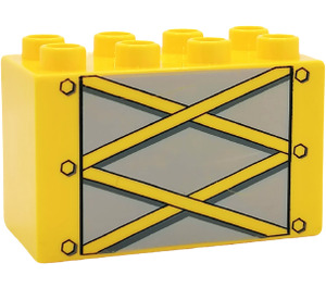 Duplo Jaune Brique 2 x 4 x 2 avec Girders (31111 / 60826)