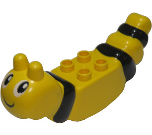 Duplo Jaune Papillon Corps avec Noir Rayures