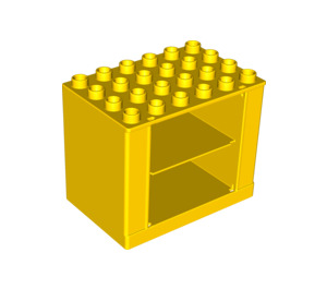 Duplo Yellow Cabinet 4 x 6 x 4 (10502 / 31371)