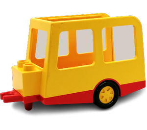 Duplo Yellow Camper with Black Wheels
