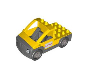 Duplo Yellow Car/Truck Base Assembly (47438 / 47440)