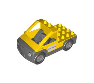 Duplo Žlutá Auto/Truck Základna Assembly (47438 / 47440)