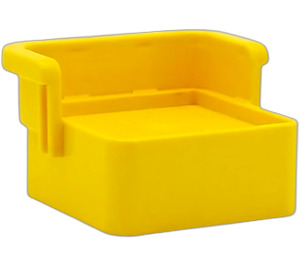 Duplo Keltainen Chair Kiinteä selkätuki