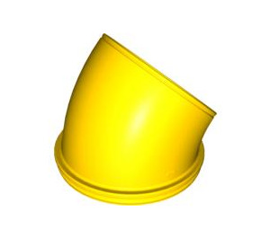 Duplo Yellow Curved Elbow Pipe (31195)