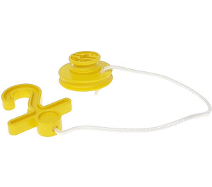 Duplo Yellow Dacta Belt Wheel Assembly (6527 / 75536)