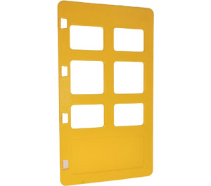 Duplo Gelb Tür 1 x 4 x 6 mit Six Panes