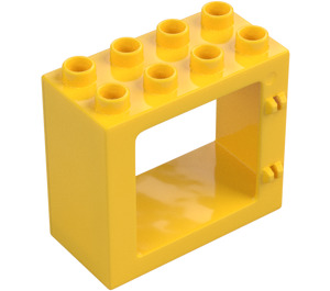 Duplo Gul Dörr Karm 2 x 4 x 3 med platt fälg (61649)