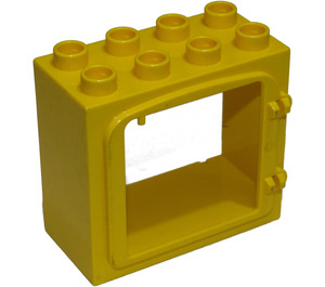 Duplo Yellow Door Frame 2 x 4 x 3 with Raised Rim and completely open back (2332 / 61649)
