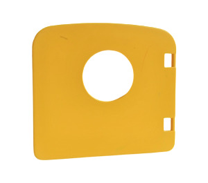 Duplo Amarillo Puerta con Circular Ventana (4248)