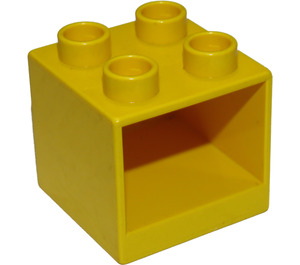 Duplo Żółty Drawer Cabinet 2 x 2 x 1.5 (4890)