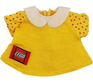 Duplo Yellow Dress with White Collar and Lego Logo
