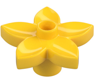 Duplo Yellow Flower with 5 Angular Petals (6510 / 52639)