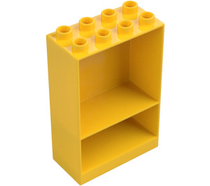 Duplo Geel Kader 4 x 2 x 5 met Shelf (27395)