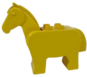 Duplo Gelb Pferd mit Movable Kopf und Schwanz