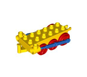 Duplo Giallo Locomotive con Blu Rod (64665)