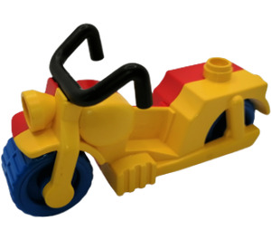 Duplo Yellow Motorcycle