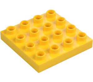 Duplo Geel Plaat 4 x 4 (14721)