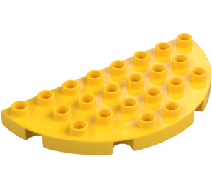 Duplo Gelb Platte 8 x 4 Semicircle (29304)