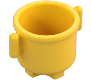 Duplo Geel Pot met Grip Handgrepen (31042)