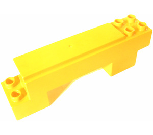 Duplo Yellow Rail Straight 2 x 7 x 2 (31211)