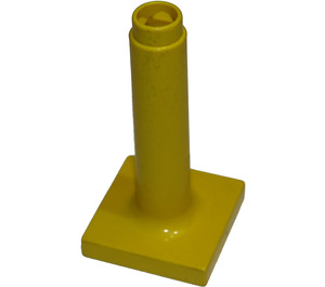 Duplo Yellow Sign Post Tall (4913)