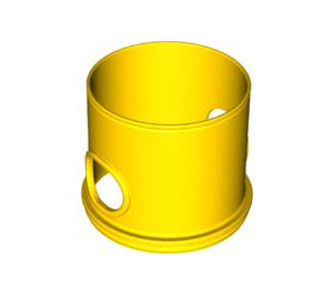 Duplo Yellow Straight Tube with 2 H. (41288)