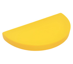 Duplo Amarillo Plana 2 x 4 Semicircle