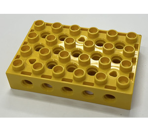 Duplo Yellow Toolo 4 x 6 x 1 with Thread+screws (76395 / 86599)