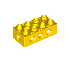 Duplo Yellow Toolo Brick 2 x 4 (31184 / 76057)