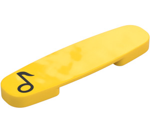 Duplo Giallo Track Connettore con Musica Note (35962 / 38509)