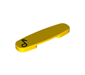 Duplo Yellow Track Connector with Music Note (35962 / 38509)