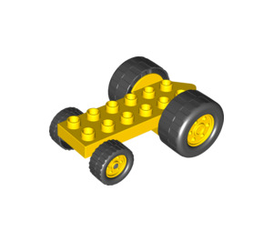 Duplo Gul Traktor Botten (40874)