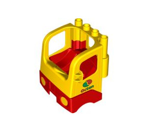 Duplo Gul Truck Cab med Octan logo (48124)