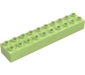 Duplo Keltavihreä Palikka 2 x 10 (2291)