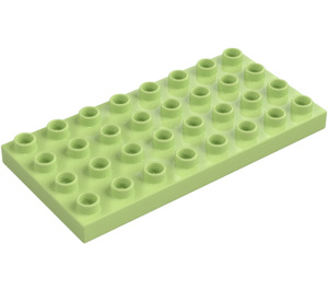 Duplo Yellowish Green Plate 4 x 8 (4672 / 10199)