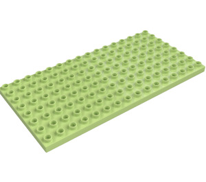 Duplo Yellowish Green Plate 8 x 16 (6490 / 61310)