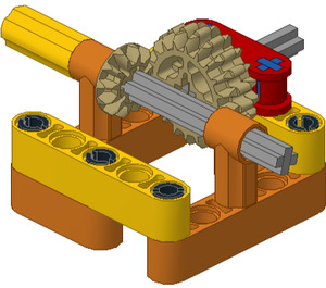 FLL Workshop Power Transmission Module - Bevel Gear 3:5 Turn