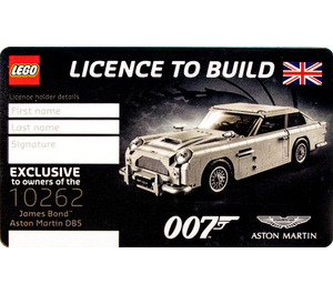 LEGO 007 Licence to Build Card (5005665)