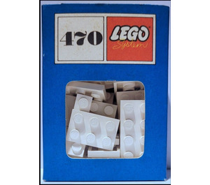 LEGO 1 x 1, 1 x 2, 2 x 2, 2 x 3, 2 x 4 Plates (System) Set 470