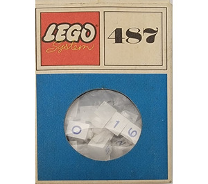 LEGO 1 x 1 Bricks with Numbers Set 487-2