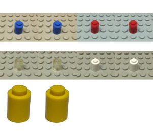 LEGO 1 x 1 Round Bricks Set 1222-2