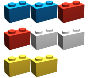 LEGO 1 x 2 Bricks Set 1220-2