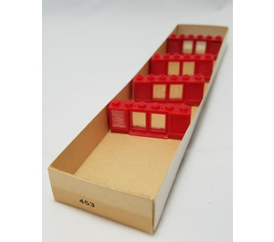 LEGO 1 x 6 x 2 Shuttered Windows, Red or White Set 453-2