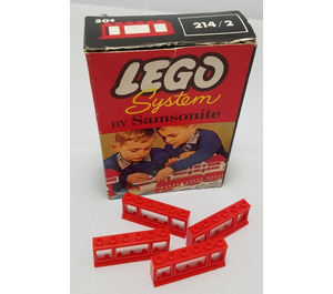 LEGO 1 x 6 x 2 Triple-Pane Venster in Kader 214.2