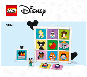 LEGO 100 Years of Disney Animation Icons 43221 Byggeinstruksjoner