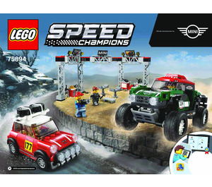 LEGO 1967 Mini Cooper S Rally and 2018 MINI John Cooper Works Buggy 75894 Instructies