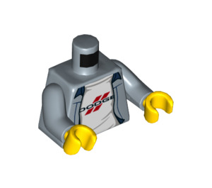 LEGO 1970 Dodge Charger Driver Minifig Torso (973 / 76382)