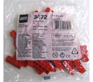 LEGO 1x4 Red Bricks Set 3472